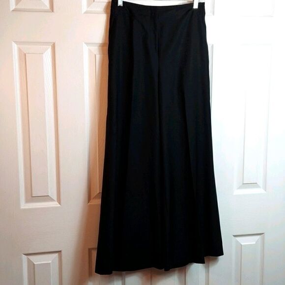 ST. JOHN Black High Waist Wide Leg Dress Pants 4 - Picture 1 of 10